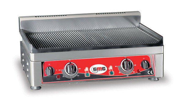 GMG grillplatta, elektrisk, räfflad, 2 värmezoner, GP5530E