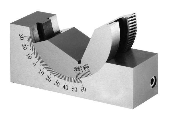 MACK justerbart vinkelprisma med snäckväxel, djup 46 mm, 14-WPESG-46