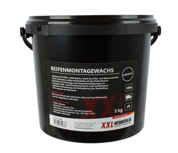 Stahlmaxx däckmonteringspasta 5kg svart, XXL-116589