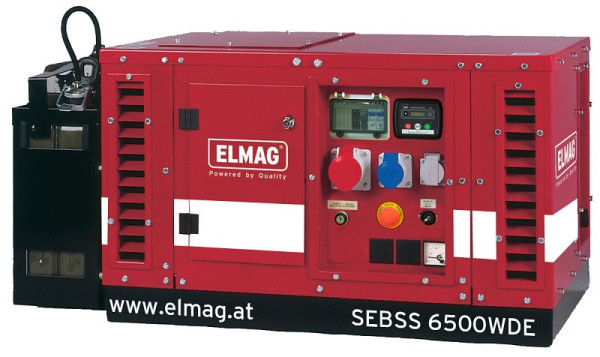 ELMAG kraftgenerator SEBSS 15000WDE, med HONDA-motor GX690 (ljudisolerad), 53148