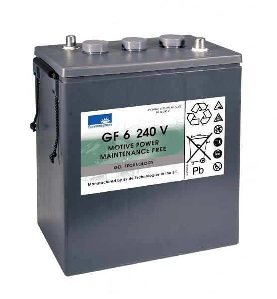 EXIDE batteri GF 06 240 V, dryfit dragkraft, absolut underhållsfritt, 130100004