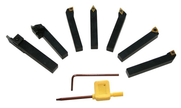 ELMAG vändskär svarvverktygssats, 7 delar, 20 x 20 mm, 88068