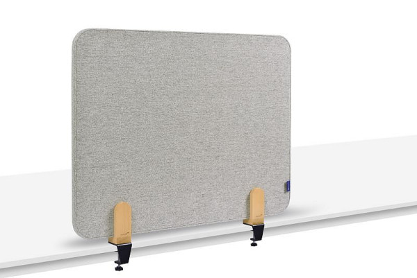 Legamaster ELEMENTS akustisk bordsvägg 60x80cm lugn grå inkl 2 bordsklämmor, 7-209810