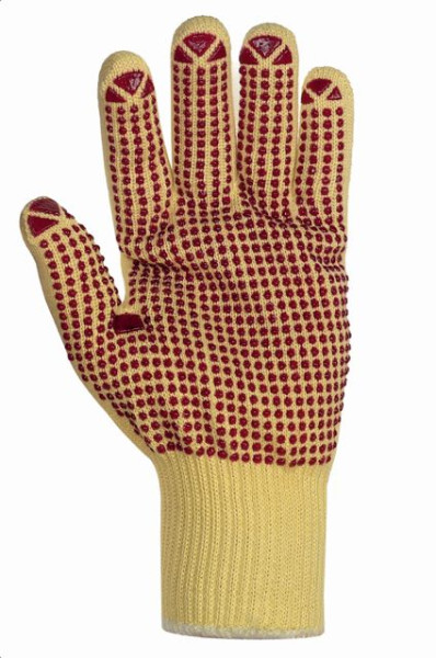 teXXor skär- och värmeskyddande medelstickade handskar "ARAMID fiber, PU: 240 par, 1972-10