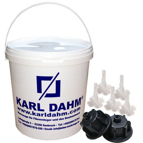 Karl Dahm kakelavjämningssystem "svart" grunduppsättning upp till 12 mm kakeltjocklek, 12450