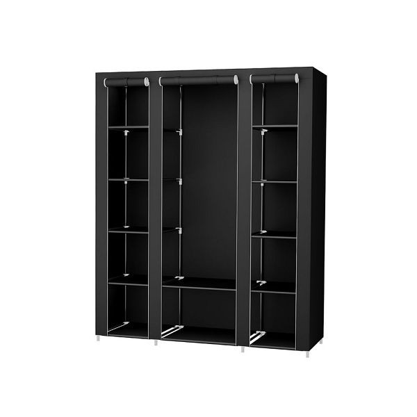 SONGMICS garderob 175 x 150 cm svart, LSF03H