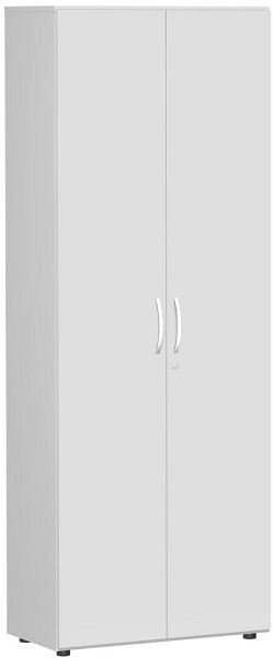 geramöbel dörrskåp med fötter, inklusive dörrspjäll, låsbar, 800x420x2160, ljusgrå/ljusgrå, S-386100-LL