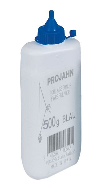 Projahn färgpulverflaska 500g blå för kritalinjerulle, 2394-1
