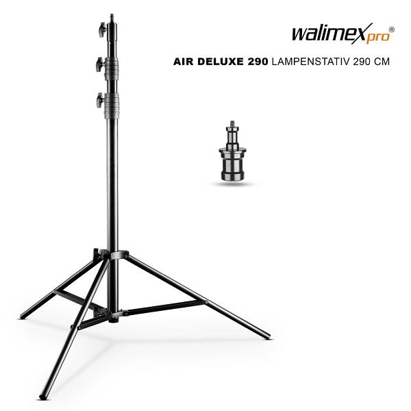 Walimex pro AIR Jumbo 290 lampstativ 290 cm, med luftfjädring, höjd 120-290 cm, 16564