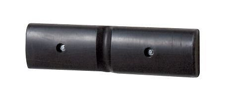 DENIOS väggskyddsprofil 500, tillverkad av polyeten (PE), svart, 500 x 50 mm, set = 2 st.