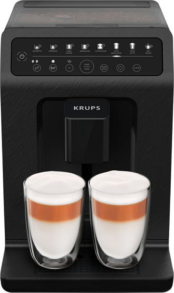 Krups helautomatisk kaffemaskin One-Touch Cappuccino ECOdesign EA897B, svart, EA897B