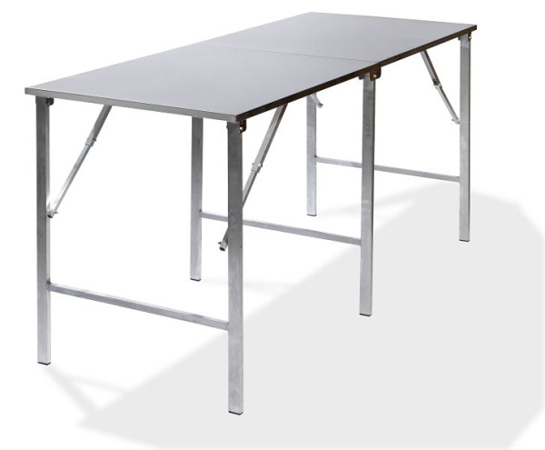 VEBA fällbart arbetsbord i rostfritt stål 200x80x90 cm (BxDxH), rostfritt stål, 23100