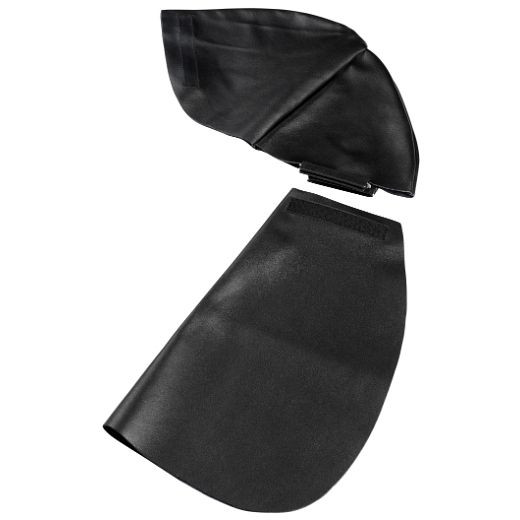 ELMAG huvud- och nackskydd av läder / friskluftsversion - svart, 57210