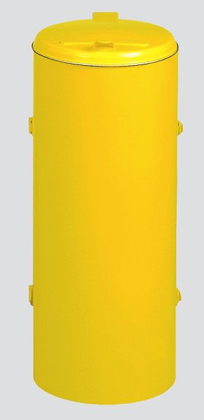 VAR kompakt sopsamlare junior med enkelvingad dörr, gul, 1017