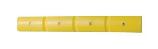 DENIOS väggskyddsprofil 1000, tillverkad av polyeten (PE), gul, 1000 x 50 mm, set = 2 st.
