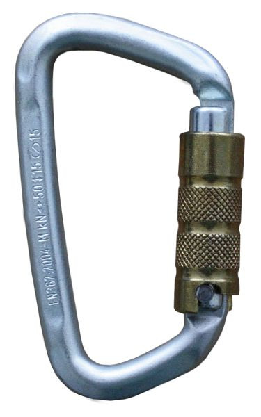 Funcke karbinhake FSK4, stål Trilock karbinhake, öppningsbredd: 21 mm, D-form, 70020140