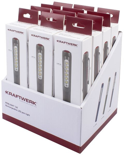 Kraftwerk display med pennljus, grå, 12 delar, 32058D