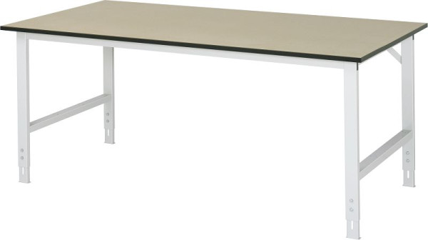 RAU arbetsbord Tom-serien (6030) - justerbar i höjdled, MDF-skiva, 2000x760-1080x1000 mm, 06-625F10-20.12
