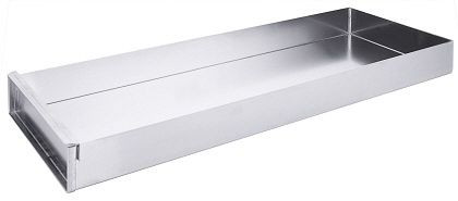Contacto skivad kakfat 58x20x5 cm aluminium, med fästskena, 4730/205