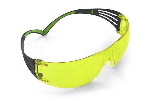 3M säkerhetsglasögon SecureFit 400, gul, polykarbonatlins, SF403AF, 259-077