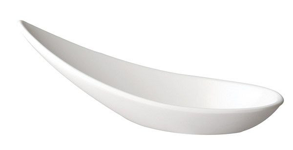 APS fingermatssked -MING HING-, 11 x 4,5 cm, höjd: 4 cm, melamin, vit, 60 st, 83842
