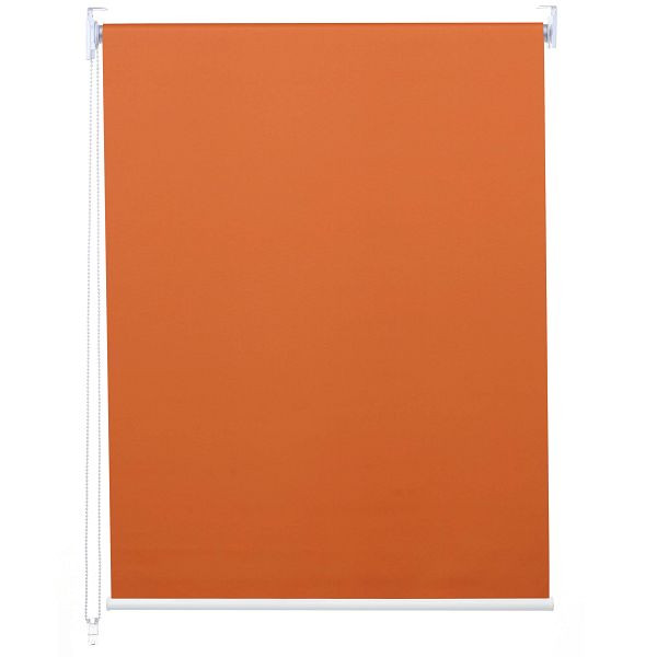 Mendler rullgardin HWC-D52, fönstergardin, sidodraggardin, 60x160cm solskydd mörkläggning ogenomskinlig, orange, 63284