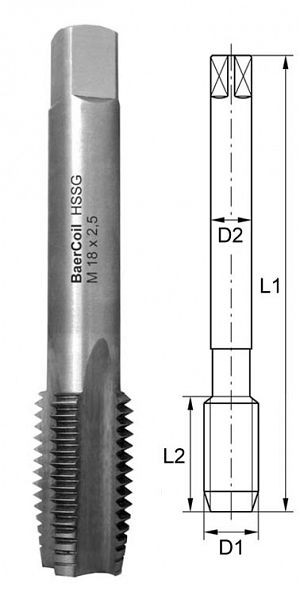 BaerCoil skärkran M 5 x 0,8, B3008-1