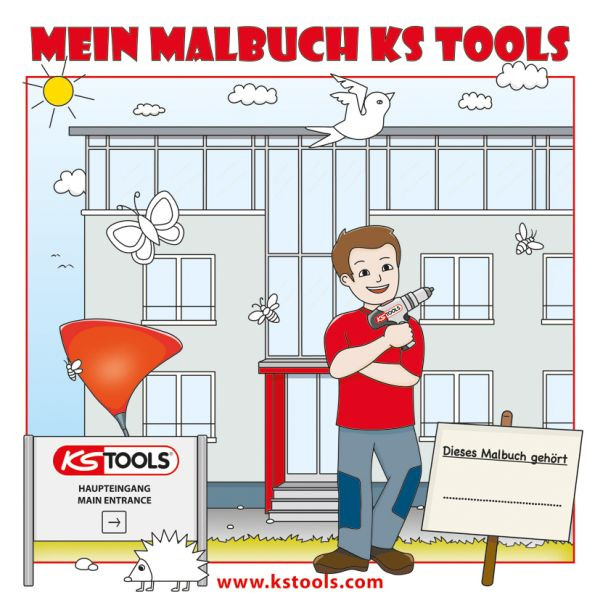 KS Tools Tools Målarbok för barn, 100211
