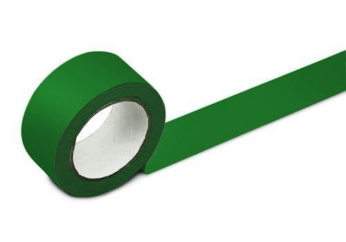 DENIOS golvmärkningstejp, 50 mm bred, grön, PU: 2 rullar, 137-136
