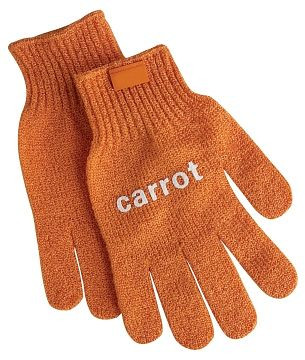 Contacto grönsaksrengöringshandske, orange för morötter MOROT, förpackning: par, 6537/009