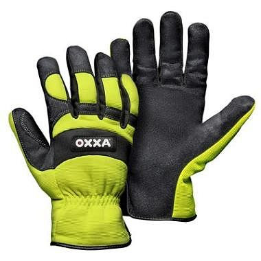 OXXA handske X-Mech 51-610, svart / fluogul, PU: 12 par, storlek: 11, 15161011