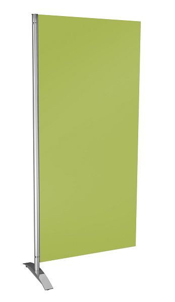 Kerkmann Metropol insynsskydd, träelement, grön, B 800 x D 450 x H 1750 mm, aluminium silver/grön, 45696518