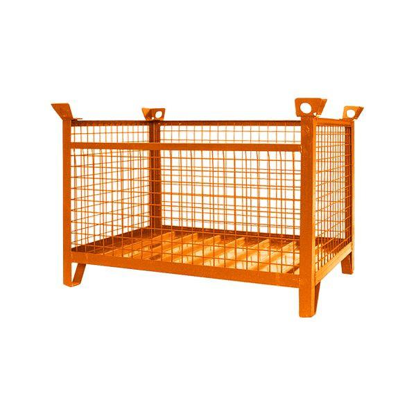 Eichinger Industries gallerlåda staplingspall, 1500 kg, LxBxH 1000x800x750 mm ren orange, 13150100001111