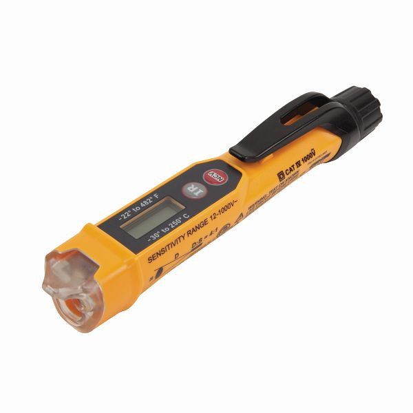 KLEIN TOOLS Kontaktlös spänningstestare med ficklampa och termometer, NCVT4IR