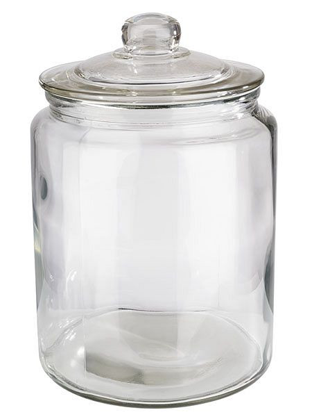 APS förvaringsburk -CLASSIC-, Ø 20 cm, höjd: 30 cm, glas, polyeten, 6 liter, inklusive glaslock, 82253