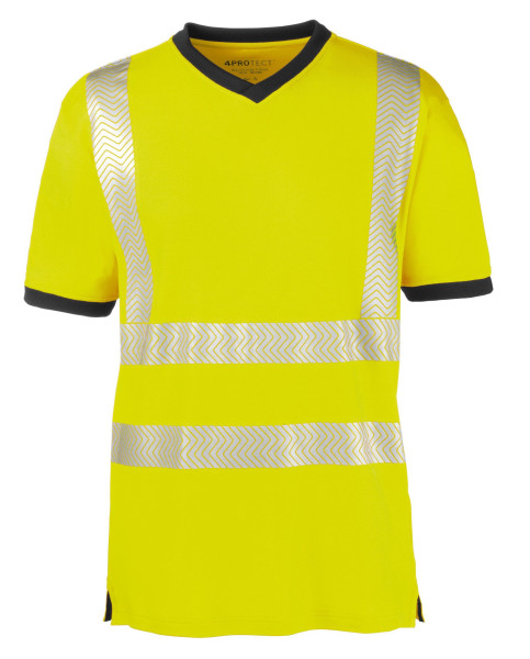 4PROTECT högsynt T-shirt MIAMI, ljust gul/grå, storlek: XS, 10-pack, 3431-XS