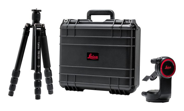 Leica DST 360-adapter med stativ TRI 120 i ett robust fodral för P2P-mätningar, 848783