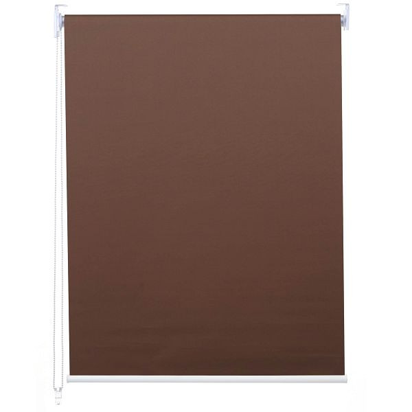 Mendler rullgardin HWC-D52, fönstergardin, sidodraggardin, 60x160cm solskydd mörkläggning ogenomskinlig, brun, 63282