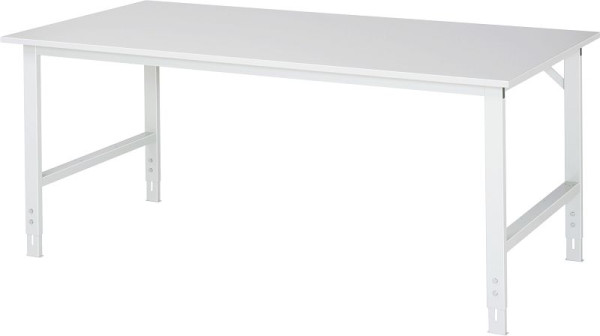 RAU Tom serie arbetsbord (6030) - höj- och sänkbar, melaminplatta, 2000x760-1080x1000 mm, 06-625M10-20.12