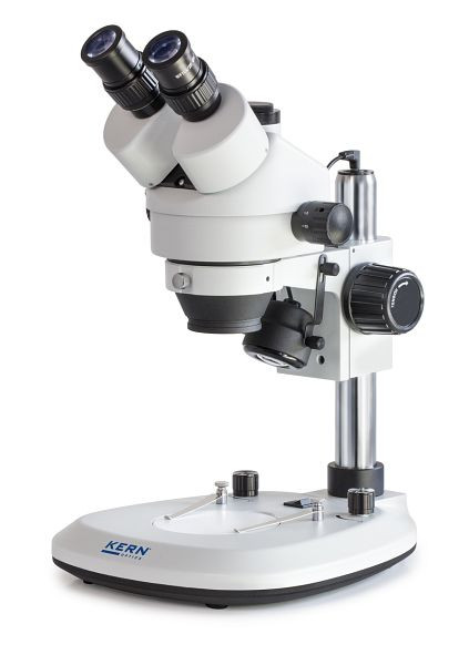 KERN Optics stereozoommikroskop, Greenough 0,7 x - 4,5 x, kikare, okular HWF 10x / Ø 20mm High Eye Point Integrerad strömförsörjning, OZL 463