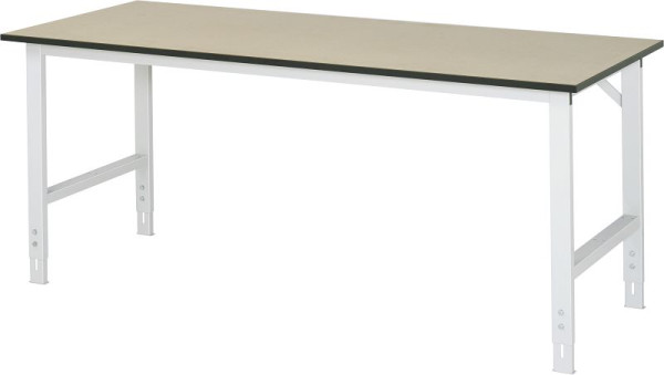 RAU Tom-serien arbetsbord (6030) - höj- och sänkbart, MDF-skiva, 2000x760-1080x800 mm, 06-625F80-20.12