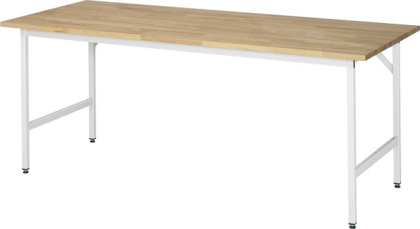 RAU Jerry serie arbetsbord (3030) - höj- och sänkbar, massiv bokskiva, 2000x800-850x800 mm, 06-500B80-20.12
